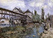 Alfred Sisley Provencher s Mill at Moret oil painting
